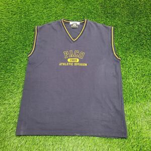 Vintage 1989 PACO Athletic Shirt 2XL 25x31 Blue
